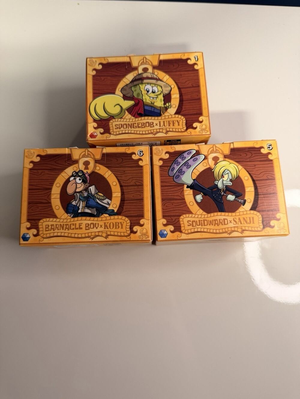 SpongeBob X One Piece 3 Pack Bundle McDonald’s Unopened
